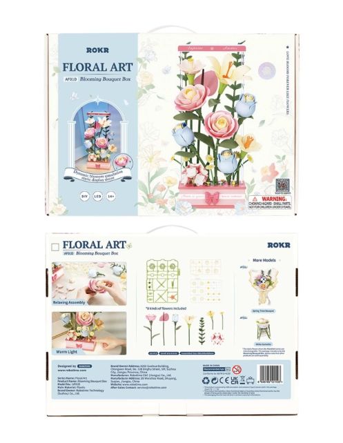 ROEAF01D ROKR DIY Blooming Bouquet Box 3D Puzzle