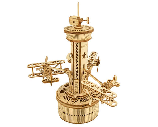 ROEAMK41 ROKR Airplane Control Tower Mechanical Music Box