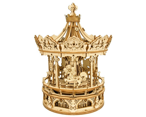 ROEAMK62 ROKR Romantic Carousel Mechanical Music Box 3D Wooden Puzzle