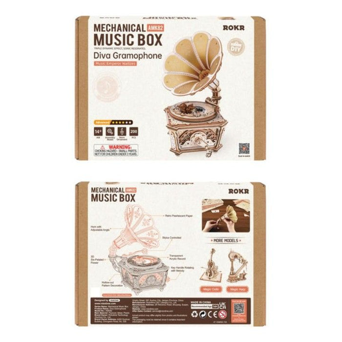 ROEAMK82 Rolife Diva Gramophone 3D Wooden Puzzle