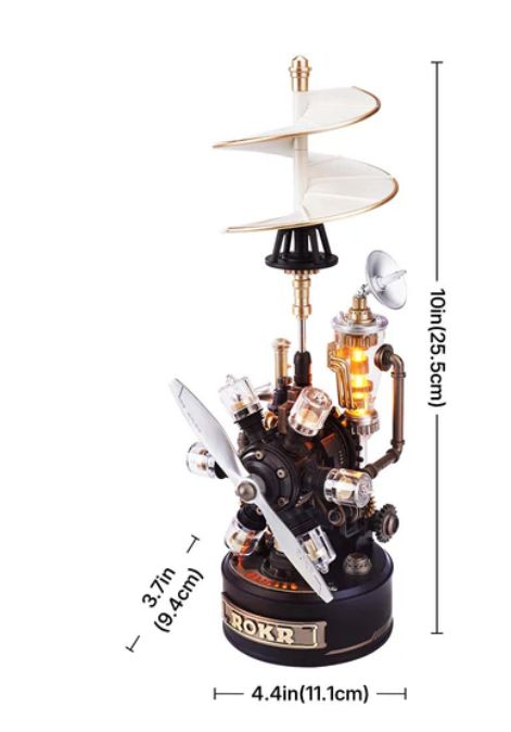 ROECGL01 ROKR Da Vinci Helicopter DIY Mechanical 3D Puzzle