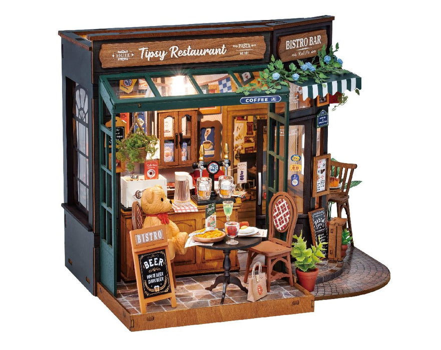 ROEDG167 Rolife Tipsy Restaurant DIY Miniature House Kit