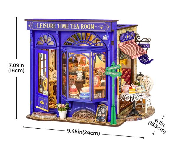 ROEDG171 Rolife Leisure Time Tea Room DIY Miniature House Kit