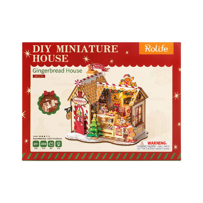 ROEDG176 Rolife Gingerbread House DIY Miniature House Kit