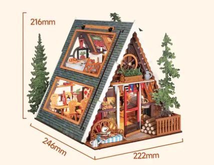 ROEDG181 Rolife A-Frame Cabin DIY Miniature House Kit