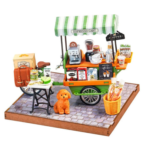 ROEDG182 Rolife Aromatic Coffee Cart DIY Miniature House