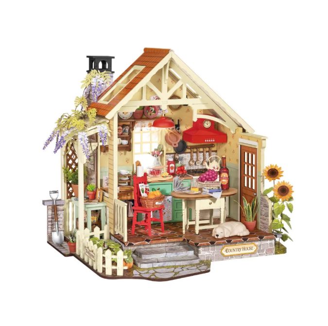 ROEDH101 Rolife Sunlit Farmhouse Kitchen DIY Miniature House Kit