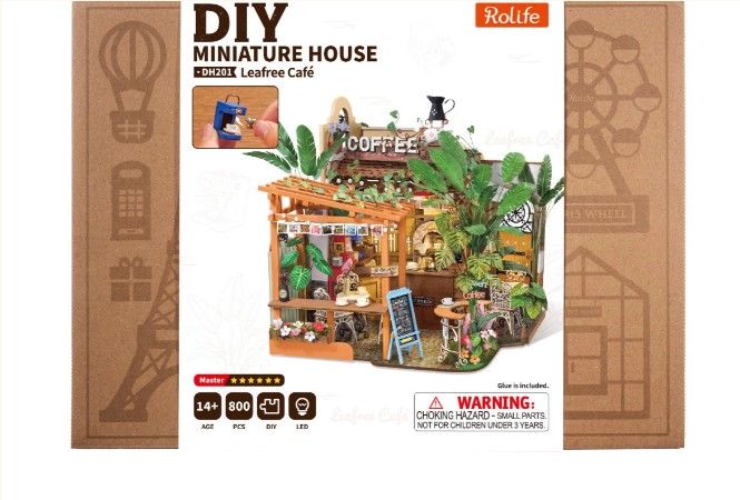 ROEDH201 Rolife Leafree Café DIY Minature House Kit