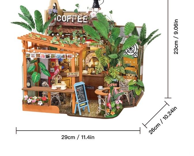 ROEDH201 Rolife Leafree Café DIY Minature House Kit