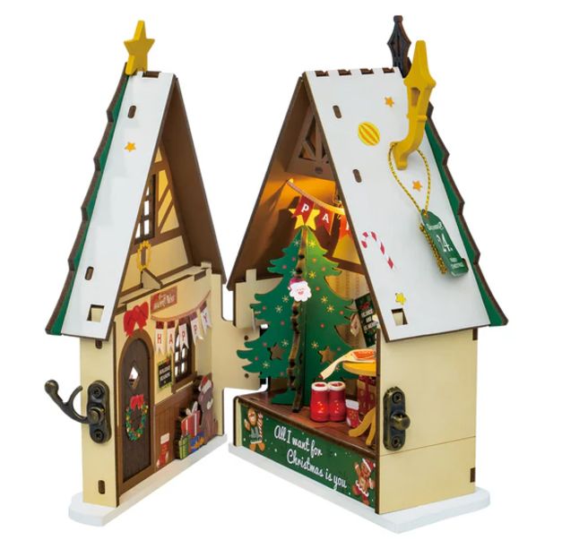 ROEDS036 Rolife Twinkling Christmas House Miniature Doll House