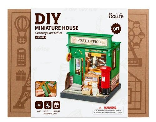 ROEDS037 Rolife Century Post Office DIY Miniature House Kit