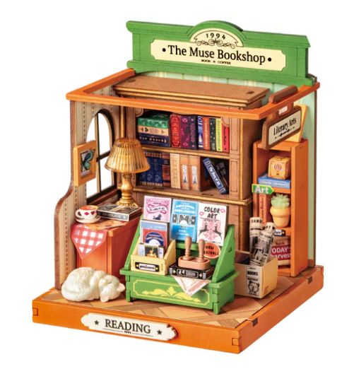 ROEDS040 Rolife The Muse Bookshop DIY Miniature House Kit