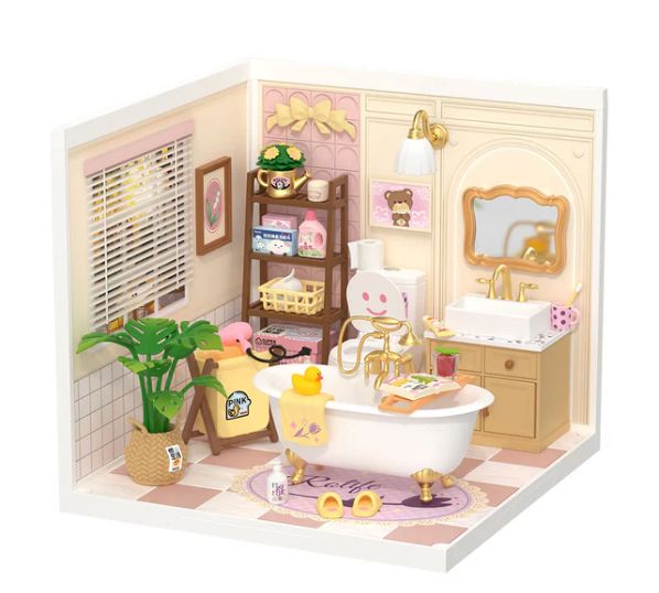 ROEDW014B Rolife Pop Bubble Bathroom DIY Plastic Miniature House
