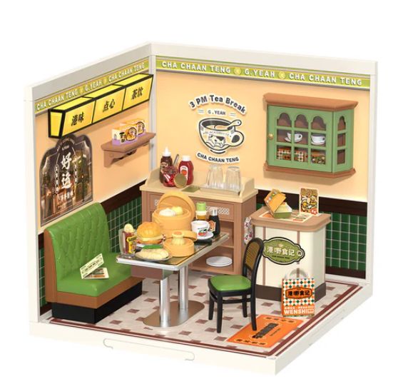 ROEDW021 Rolife Hong Kong Bites Café DIY Plastic Miniature House