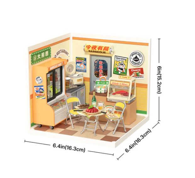 ROEDW022 Rolife Night Out Food Stall DIY Plastic Miniature House