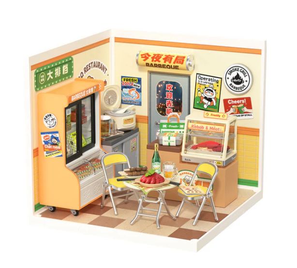 ROEDW022 Rolife Night Out Food Stall DIY Plastic Miniature House