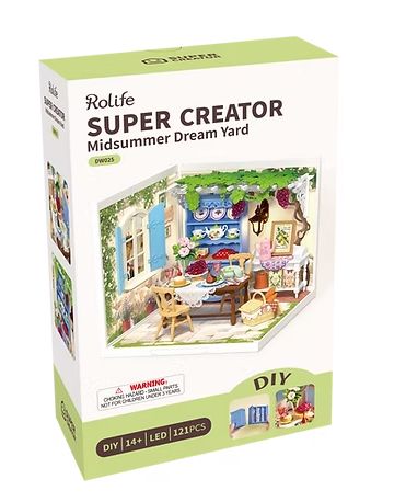 ROEDW025 Rolife Midsummer Dream Yard Plastic DIY Miniature House Kit