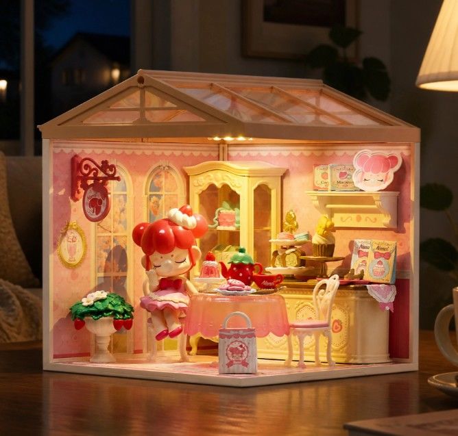 ROEDWL07 Rolife Nanci's Strawberry Teatime DIY Plastic Minature House