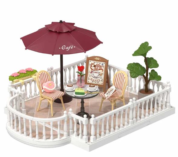 ROEDWP09 Rolife Chic Café Terrace DIY Plastic Miniature House