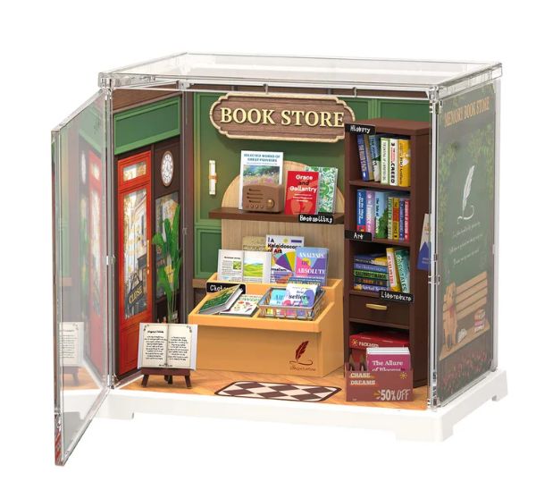 ROEDWS04B Rolife Memory Book Store DIY Plastic Miniature House