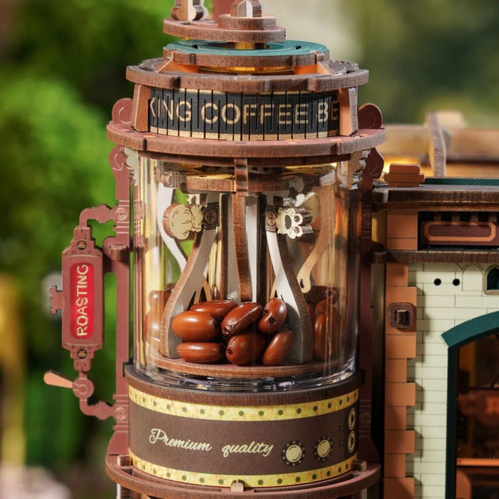 ROEEAB02 ROKR Dream Coffee Factory Music Box Wooden 3D Puzzle