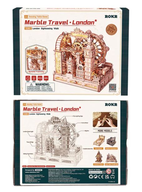 ROEEGB01 ROKR Marble Travel, London 3D Wooden Puzzle
