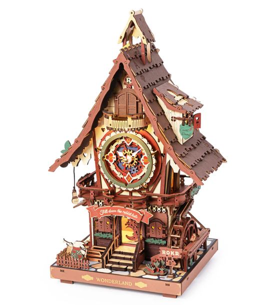 ROELC901C ROKR Cuckoo Clock Mechanical Gear 3D Wooden Puzzle - Coloured