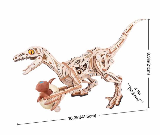 ROELD01 ROKR Velociraptor 3D Wooden Puzzle