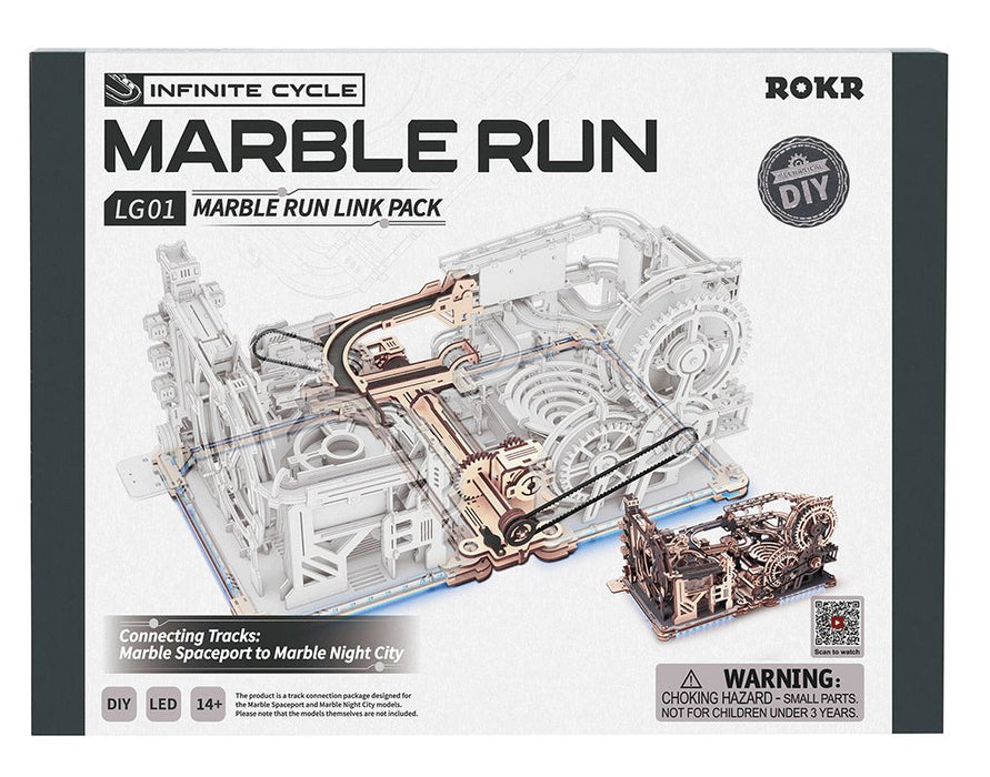 ROELG01 ROKR Marble Run Link - Marble Space Port to Marble Night City
