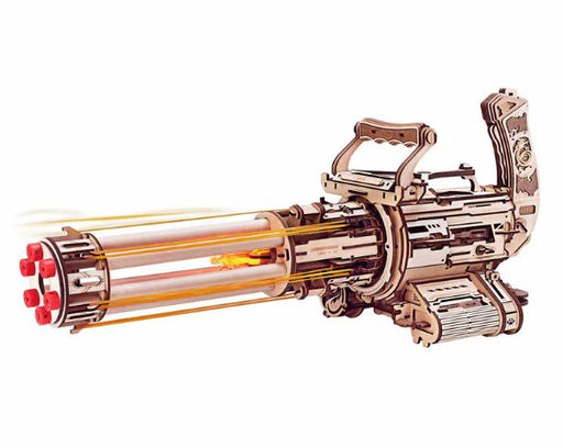 ROELQA01 ROKR Rotating-Barrel Machine Gun Toy 3D Wooden Puzzle