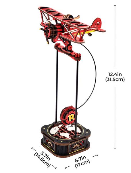 ROEMCD01 ROKR DIY Sky Captain Pendulum Toy 3D Wooden Puzzle