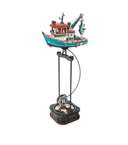 ROEMCD08 Rolife Lucky Trawler Balance Toy 3D Wooden Puzzle
