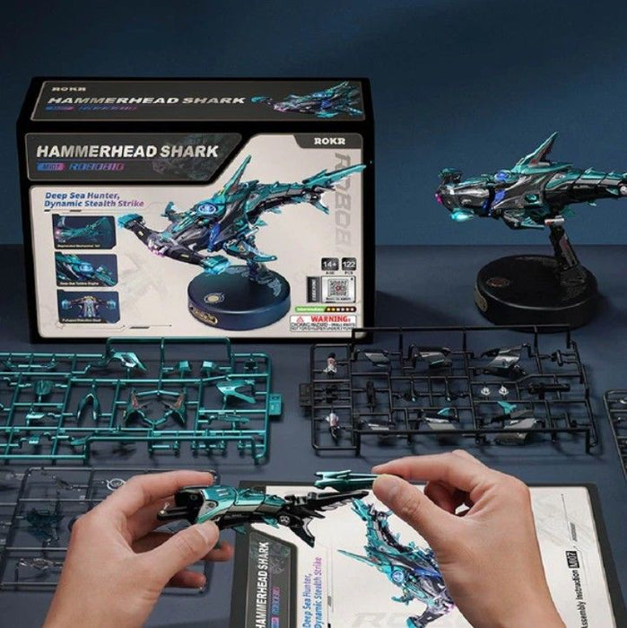 ROEMI07 ROKR Hammerhead Shark Mechanical DIY 3D Puzzle