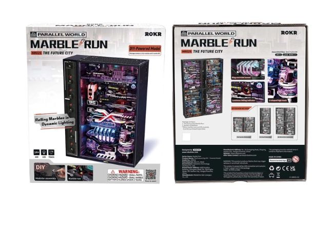 ROEMR02S ROKR The Future City Book Nook Shelf Insert