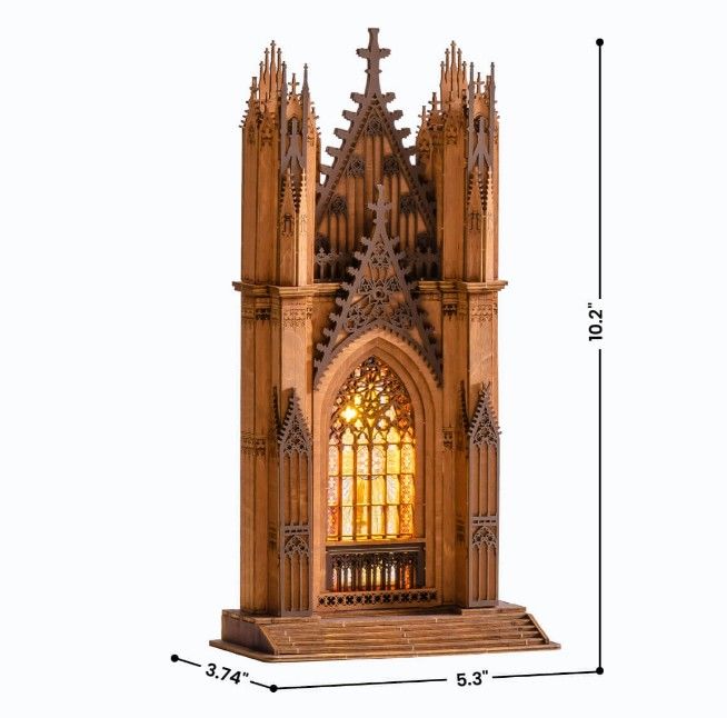 ROETGA01 Rolife Twin-Tower Cathedral 3D Wooden Puzzle