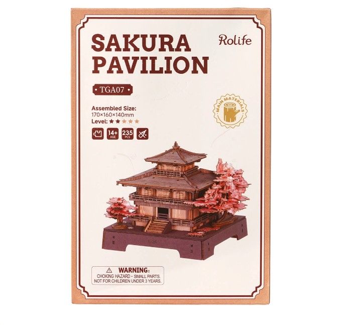 ROETGA07 Rolife Sakura Pavilion 3D Wooden Puzzle