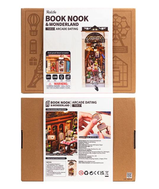ROETGB10 Rolife Arcade Dating Book Nook Shelf Insert