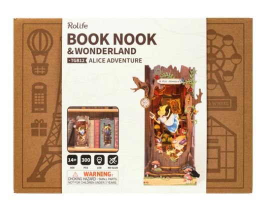 ROETGB12 Rolife Alice Adventure DIY Book Nook Shelf Inset