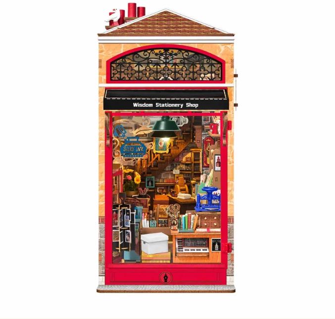 ROETGB19 Rolife Wisdom Stationery Shop DIY Book Nook