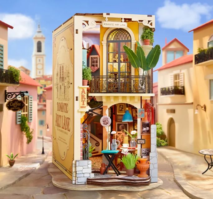 ROETGB20 Rolife Romantic Art Lane DIY Book Nook