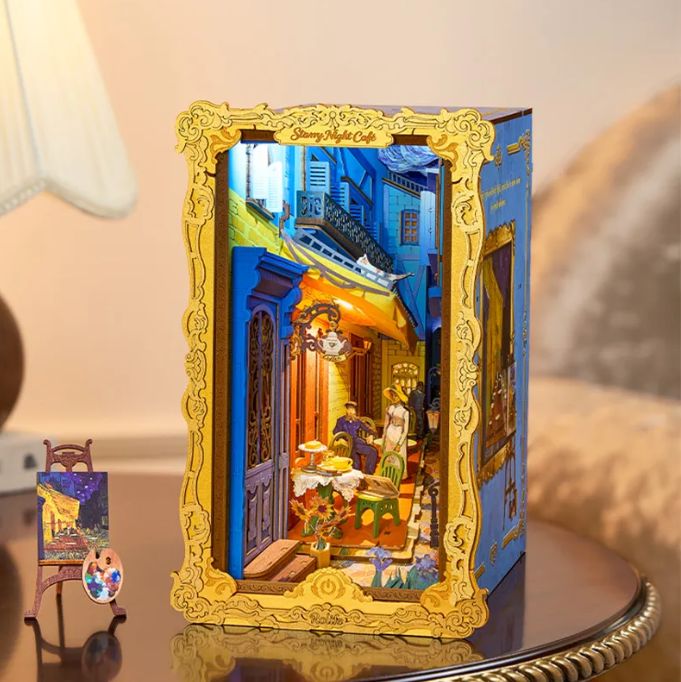 ROETGB25 Rolife Starry Night Café DIY Book Nook