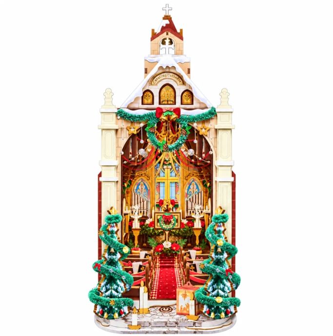 ROETGB26 Rolife Christmas Church DIY Minature House Kit