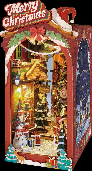 ROETGC06 Rolife Christmas Street Book Nook Shelf Insert