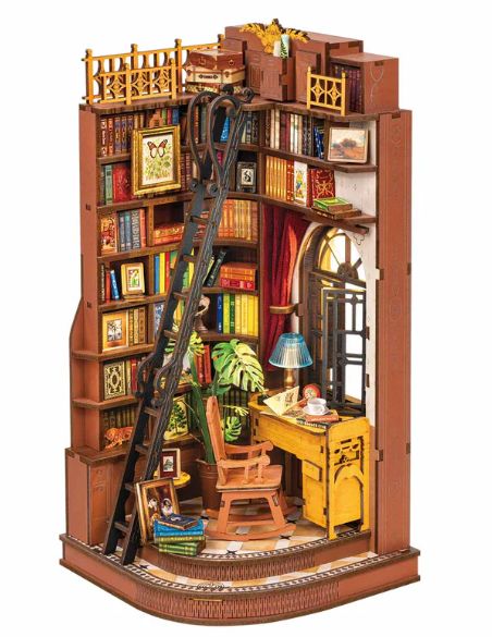 ROETGE02 Rolife Book Nook Silent Corner Study 3D Wooden Puzzle