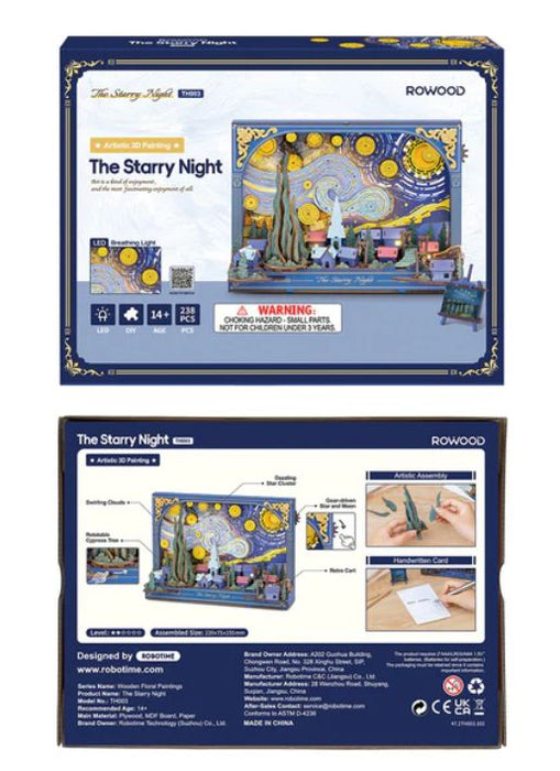 ROETH003 Rowood The Starry Night Wooden Puzzle