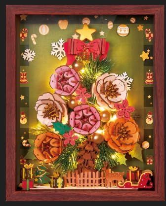 ROETW05H Rolife Christmas Window Display 3D Wooden Puzzle
