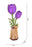 ROETW083 Rowood Purple Tulip 3D Wooden Puzzle