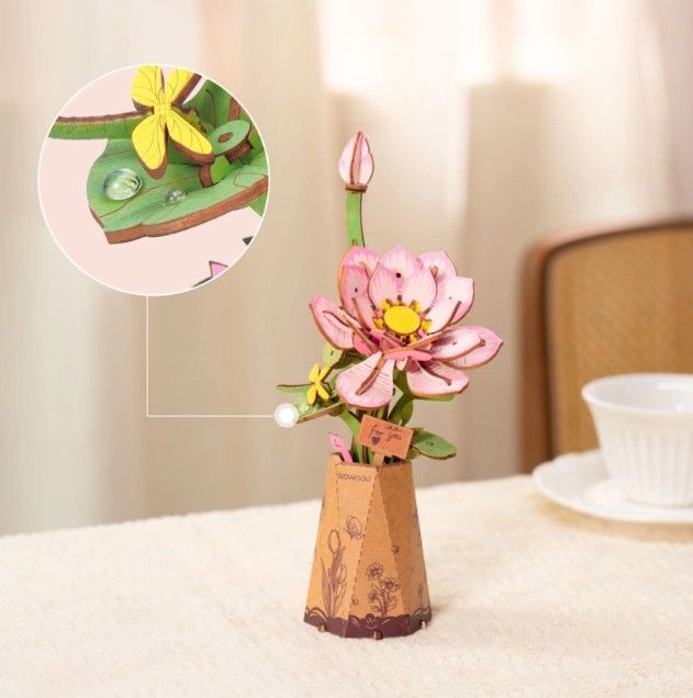 ROETW151 Rolife Lotus 3D Wooden Puzzle