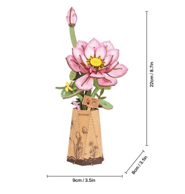 ROETW151 Rolife Lotus 3D Wooden Puzzle