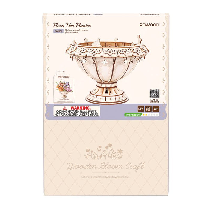 ROETWM03 ROKR Flora Urn Planter 3D Wooden Puzzle